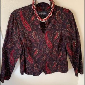 Flower stretch blazer